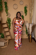 Printed Plus Size Two Piece Set