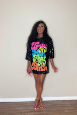 Stella Oversized Sequin Dress - REBEL PLUSH BOUTIQUE