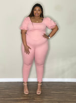 Classy Plus Size Corset Pant Set