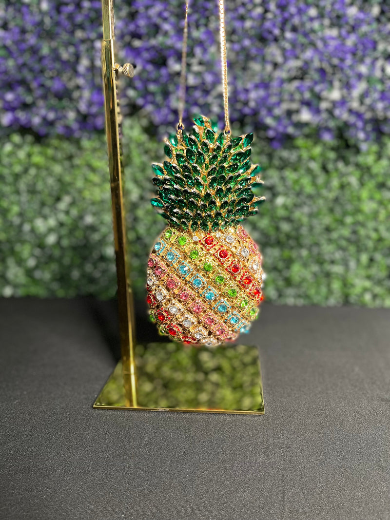 Rhinestone Pineapple Purse