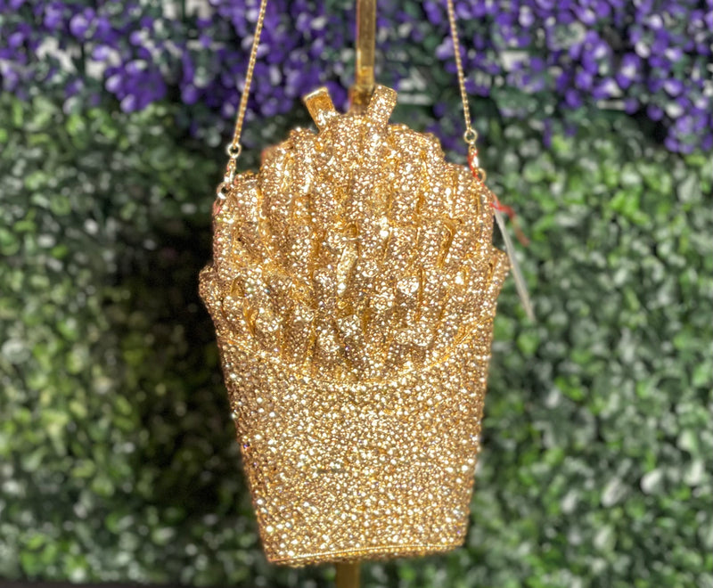 Rhinestone Fries Purse