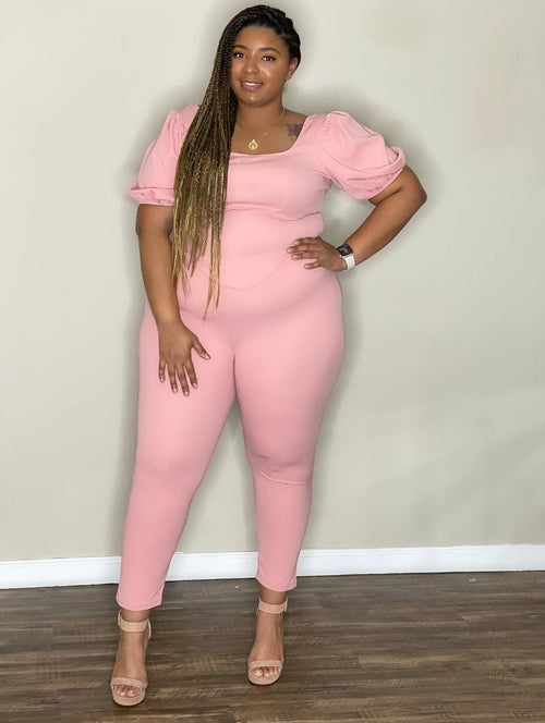 Blush Corset Pant Set - REBEL PLUSH BOUTIQUE